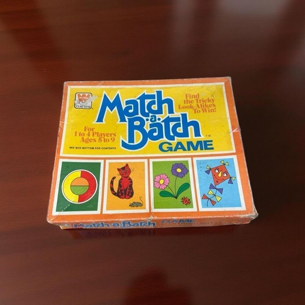 Vintage 1979 Whitman Match-a-Batch Game